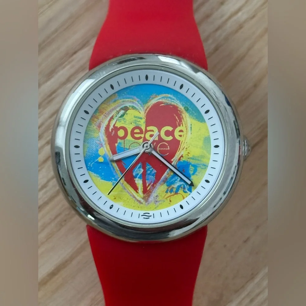 Fruitz by Philip Stein Rare Edition Watch Peace Love Natural Frequency Tech